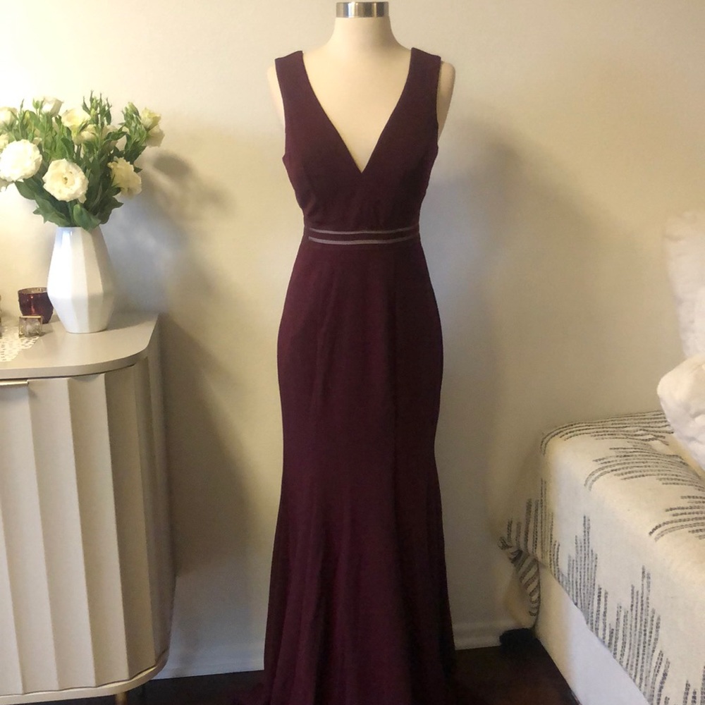Beautiful Deep Red Gown NWT